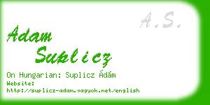 adam suplicz business card